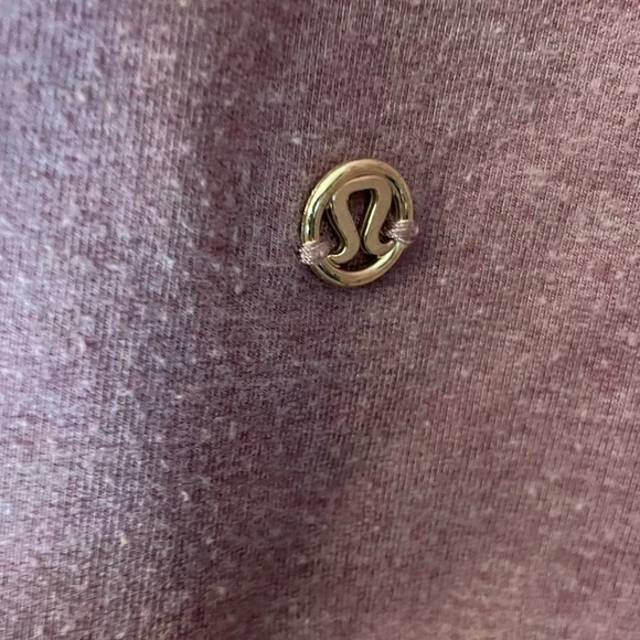 Lululemon Womens sz 8 Wrap Ribbed Open Front Cardigan Rose Pink Button Neck - Picture 4 of 5